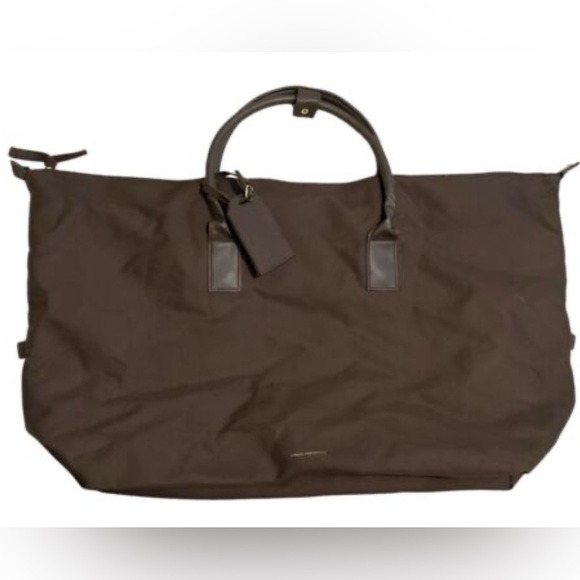 Paco Rabanne Parfums Brown Nylon Tote 19” x 7 1/2” x 16” H - Picture 1 of 12
